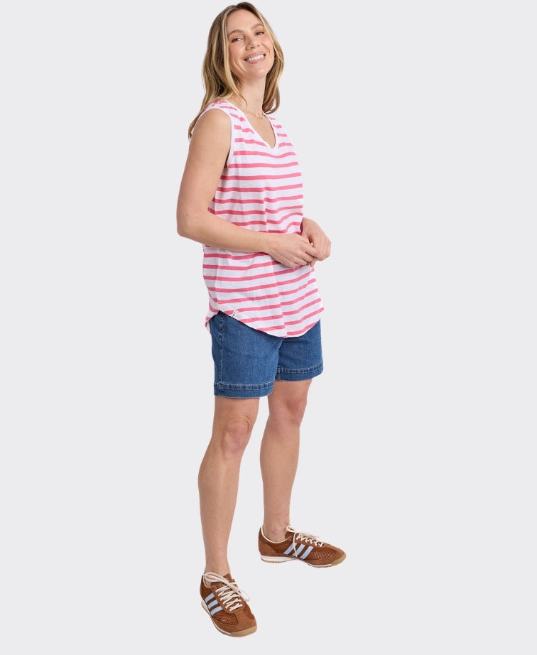 Elm Tank Scoop Stripe