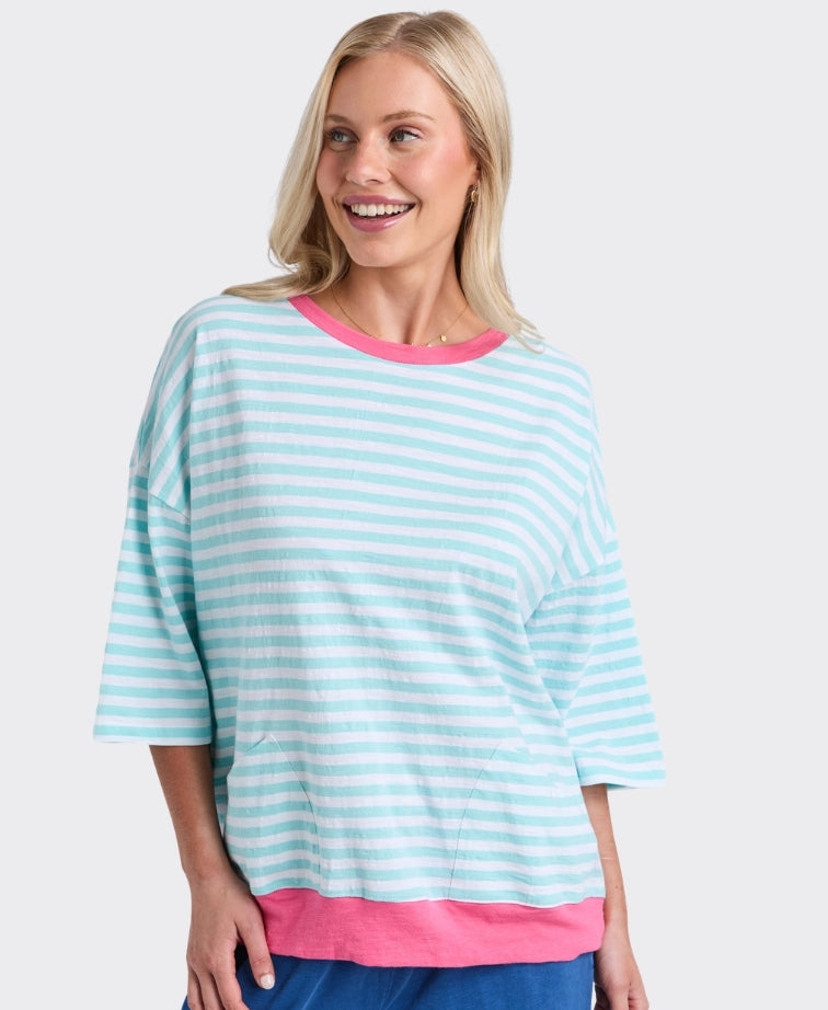 Elm Sweat Maize Stripe Ringer