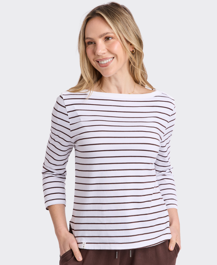 Elm Top Coral Dust Waffle Knit