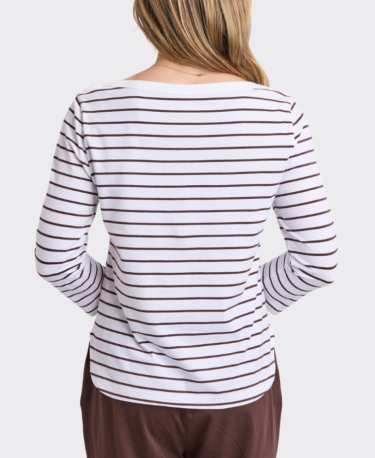 Elm Top Coral Dust Waffle Knit