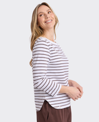 Elm Top Coral Dust Waffle Knit