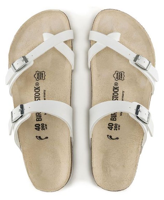 Birkenstock Mayari Birko Flor White Regular - White