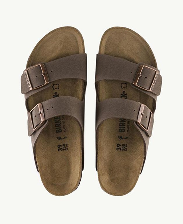Birkenstock Arizona Birkibuc Mocca Regular - Mocca