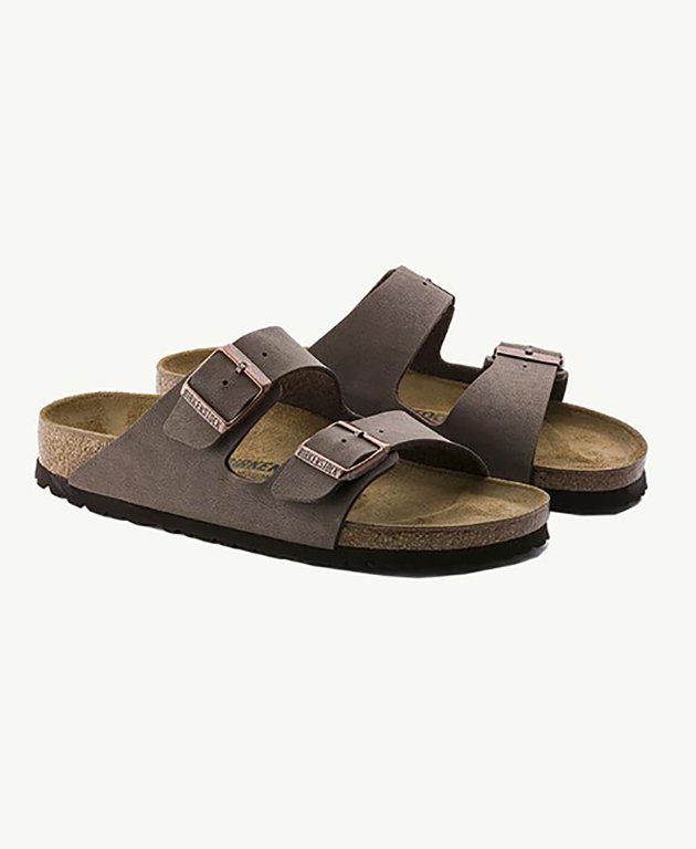 Birkenstock Arizona Birkibuc Mocca Regular - Mocca