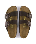 Birkenstock Arizona Birko-Flor Dark Brown Regular - Dark Brown