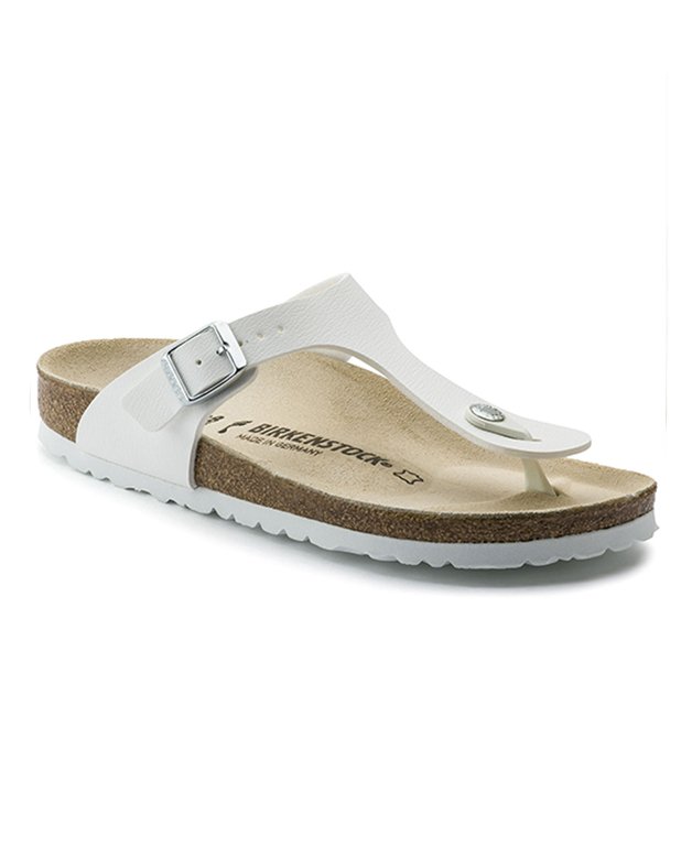 Birkenstock Gizeh Birko Flor White Regular - White