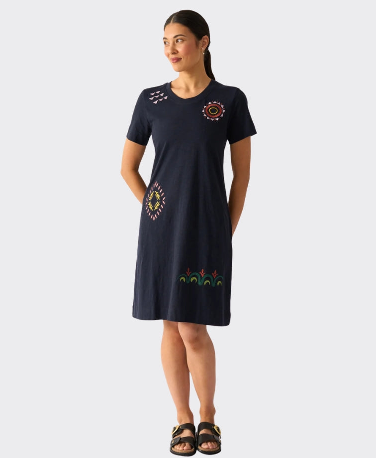 Foil Dress Bright Spot