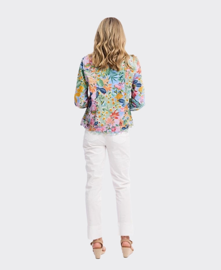 Orientique Jacket Fringe Sur Mer