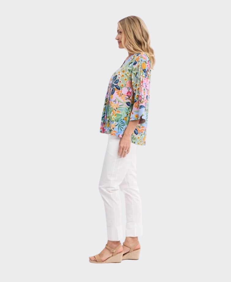 Orientique Top V-Neck Sur Mer