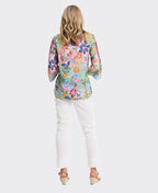 Orientique Top V-Neck Sur Mer