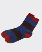 Noble Wilde Socks Hoop Stripe - Poppy Base