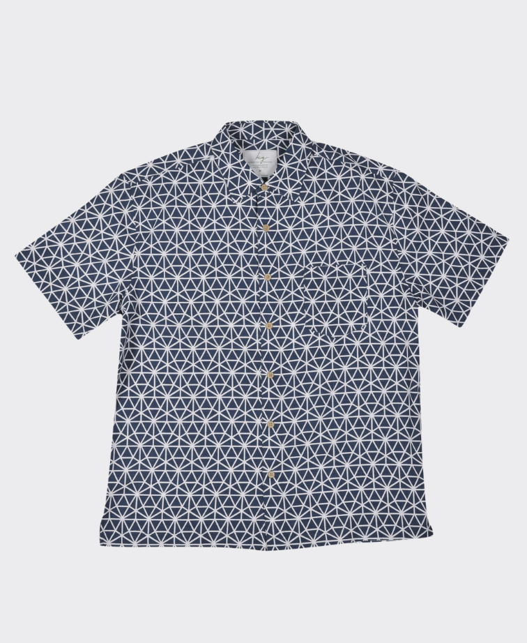 Kingston Grange Shirt S/S Bamboo Asanoha