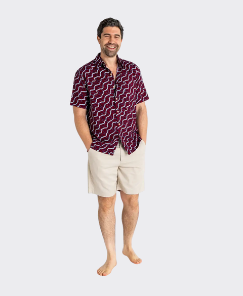 Kingston Grange Shirt S/S Bamboo Snake Dreaming