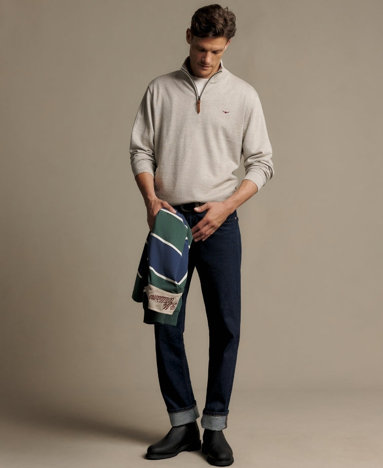 RMW Ernest Qtr Zip Knit