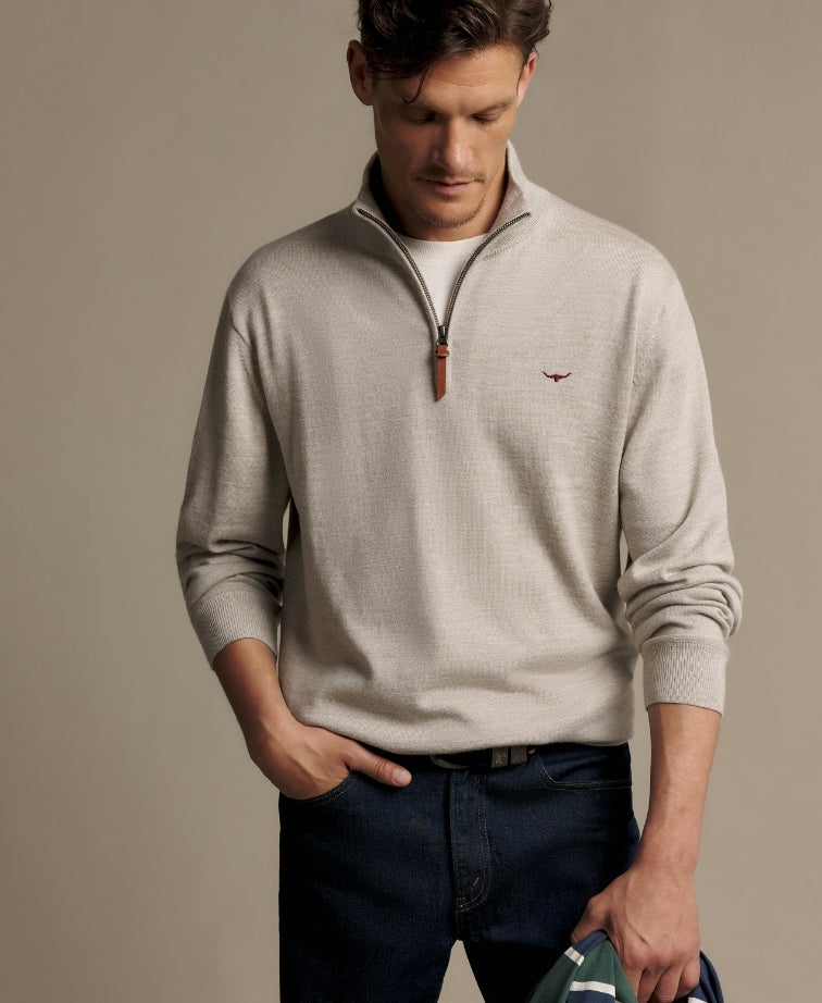 RMW Ernest Qtr Zip Knit