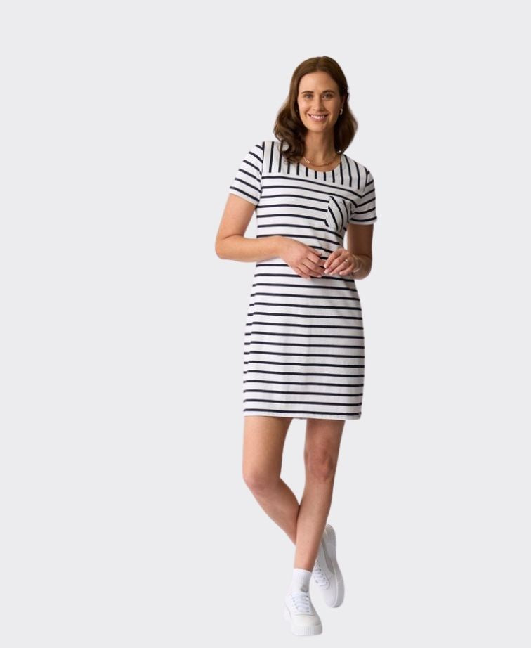 Charlie Jane Dress Milford Stripe