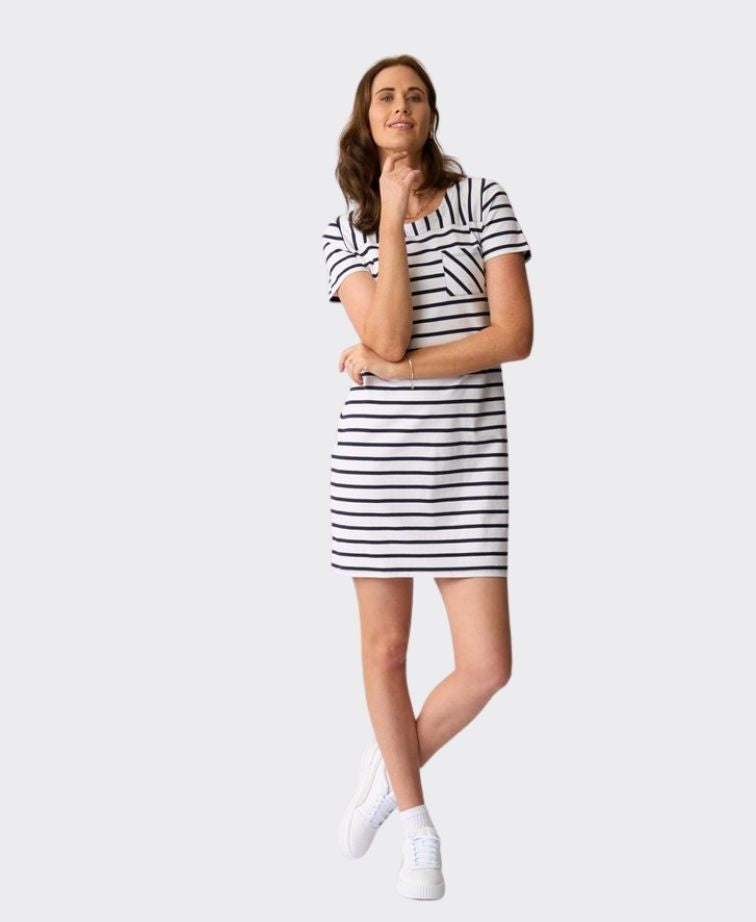 Charlie Jane Dress Milford Stripe