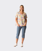 Preen Top Swing Up Down Hem Linen