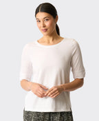Esplanade Top Wide Neck Elbow Sleeve