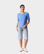 Esplanade Top Wide Neck Elbow Sleeve