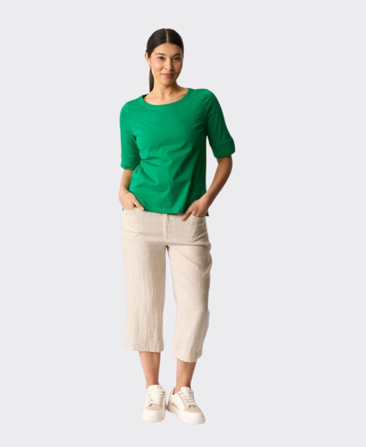 Esplanade Top Wide Neck Elbow Sleeve