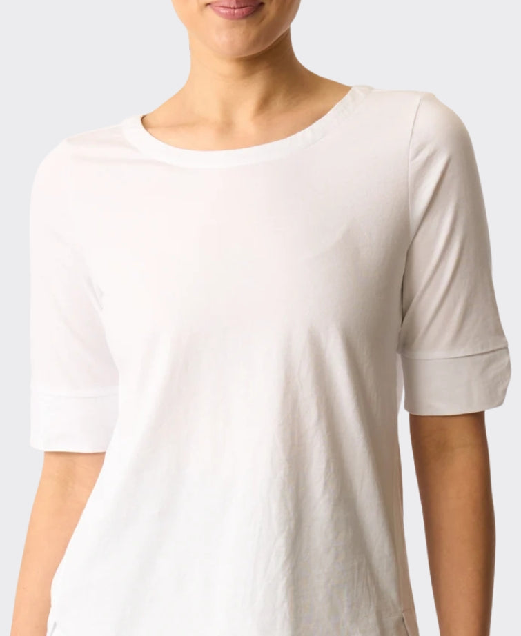 Esplanade Top Wide Neck Elbow Sleeve