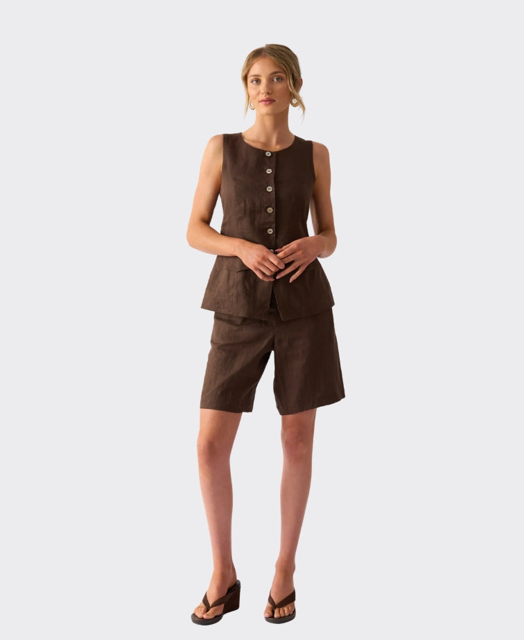 Foil Shorts Perfect Pair Linen