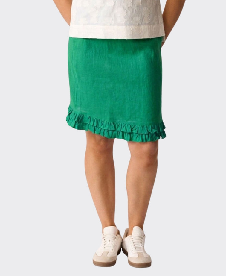 Foil Skirt Ruffle Dreams Linen