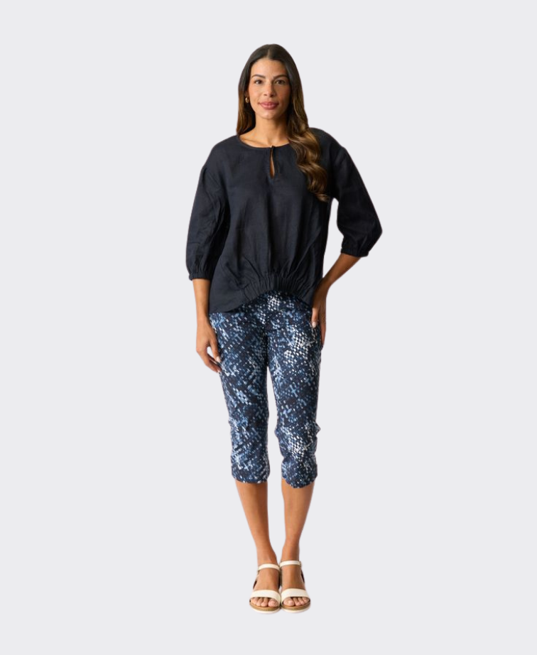 Esplanade Pant 3/4 Cotton/Nylon Printed