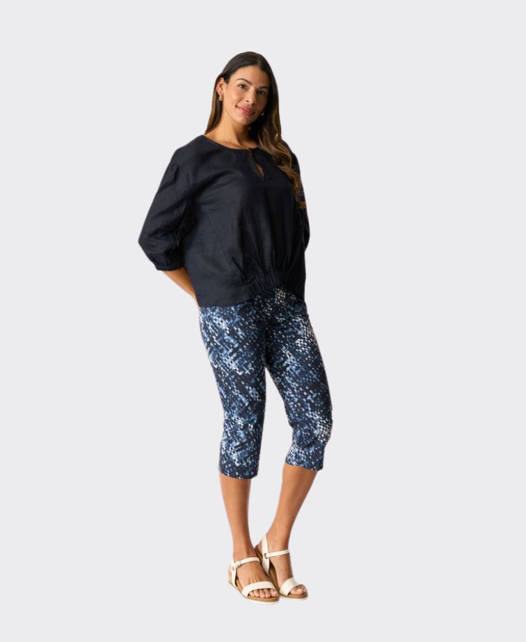 Esplanade Pant 3/4 Cotton/Nylon Printed