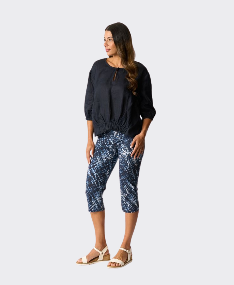 Esplanade Pant 3/4 Cotton/Nylon Printed