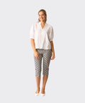 Esplanade Pant 3/4 Cotton/Nylon Printed