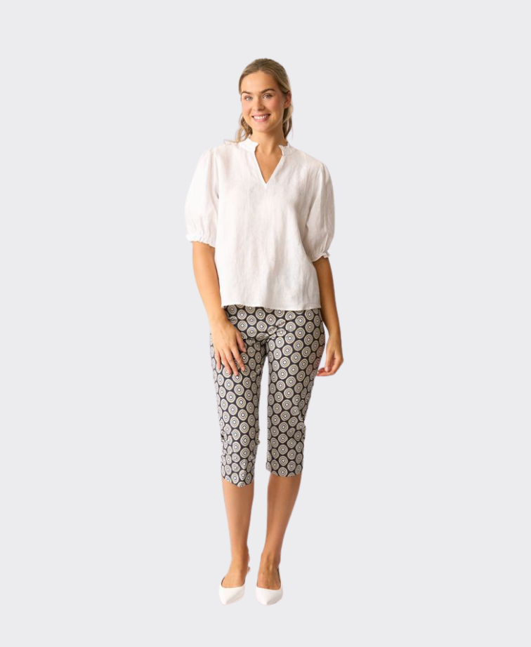 Esplanade Pant 3/4 Cotton/Nylon Printed