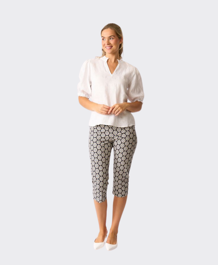 Esplanade Pant 3/4 Cotton/Nylon Printed