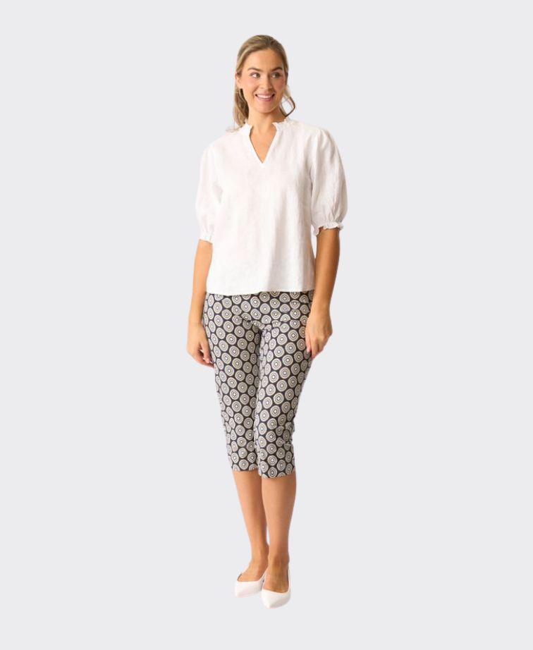 Esplanade Pant 3/4 Cotton/Nylon Printed