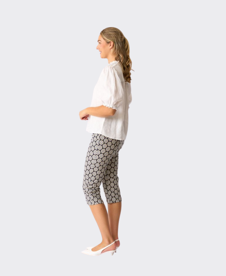 Esplanade Pant 3/4 Cotton/Nylon Printed
