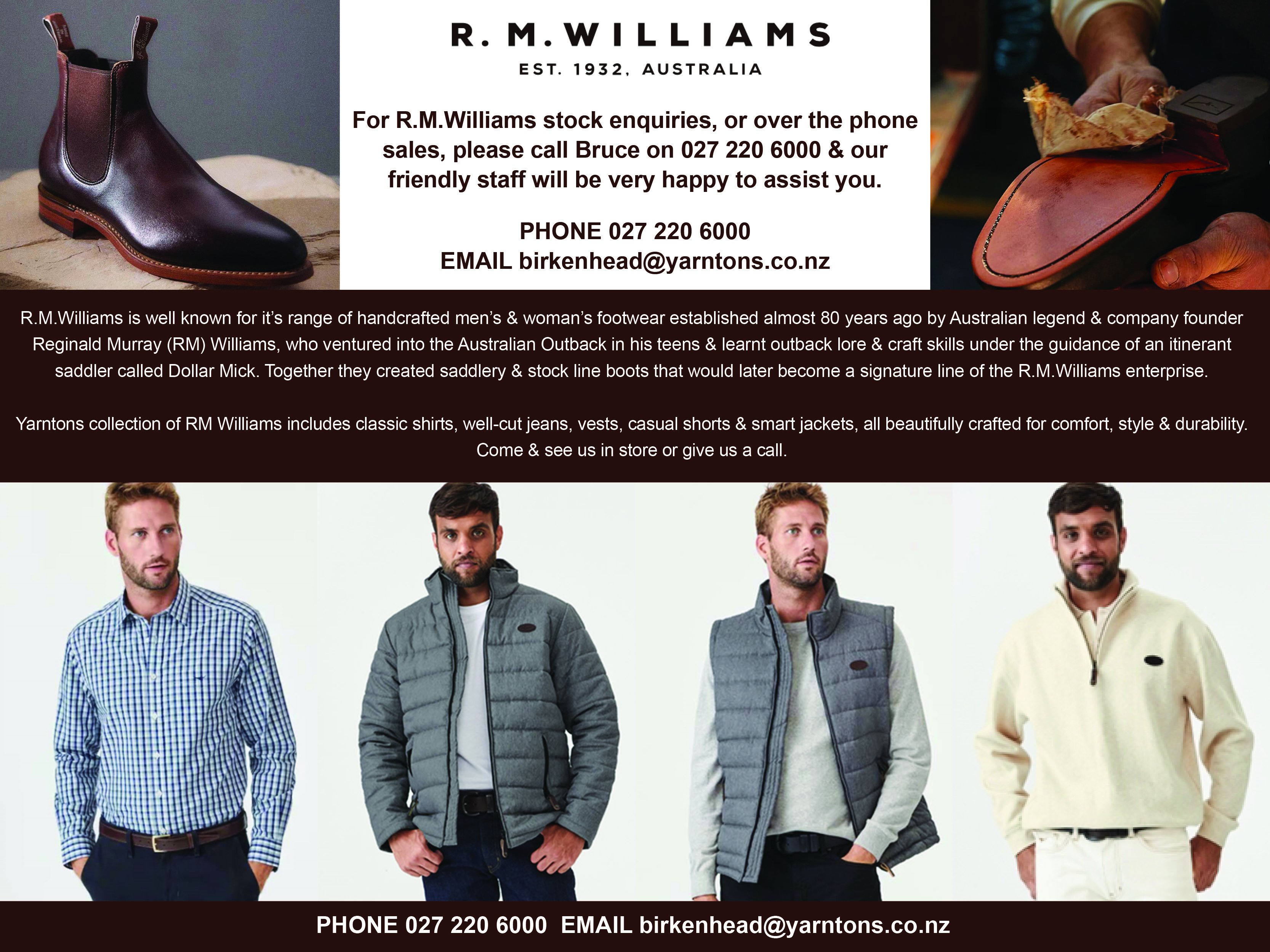 rm williams clothing