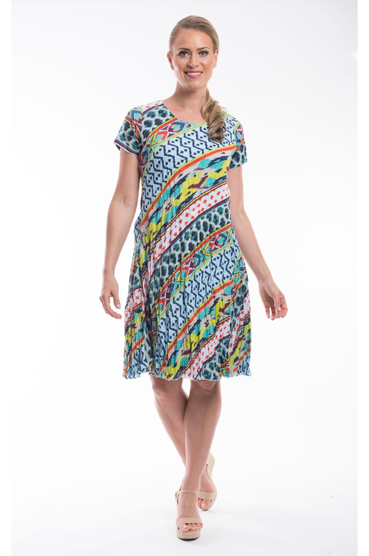 Orientique Dress S/S Reversible Swing