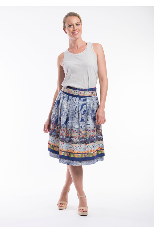 Orientique Skirt Reversible Cotton