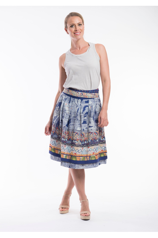 Orientique Skirt Reversible Cotton