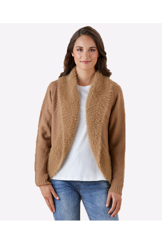 Threadz Cardigan Faux Fur