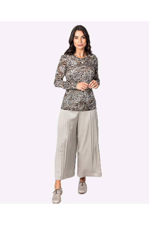 Democracy Tee Print Mesh Layering