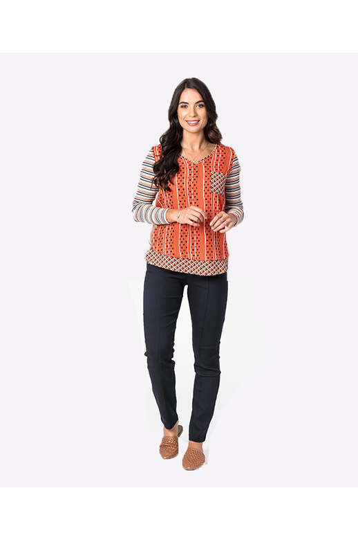 Democracy Top Multi Fabric