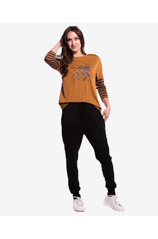 Seduce Top Stripe Sleeve