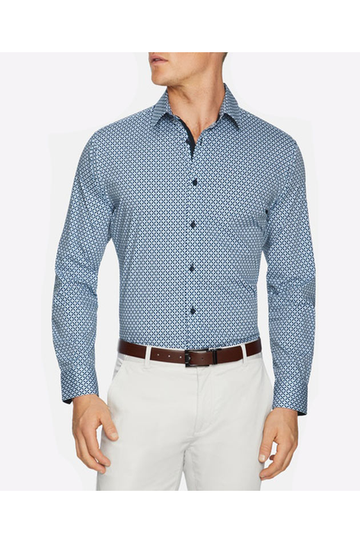 Tarocash Shirt L/S Clifton Slim Geo Print