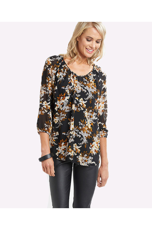 Memo Blouse Gathered Neck