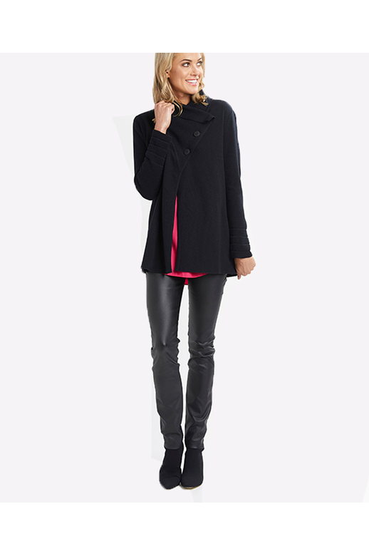 Oh Three Cardi Shawl Button Collar