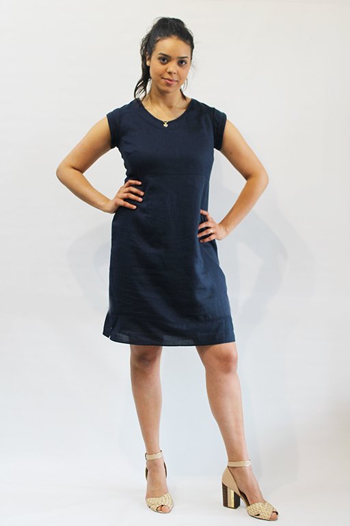 Preen Dress S/S Panel Linen Women's Dresses Yarntons Free NZ