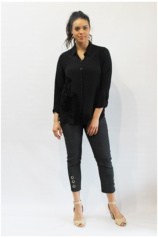 Threadz Shirt Embroidered Hem  