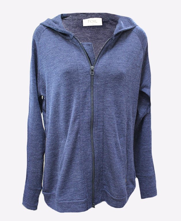 FOIL ZIP CODE SWEATER